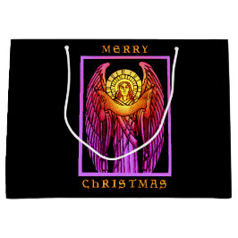 Grande Bolsa de regalo de Angel de Vidrio Manchado