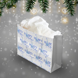 Grande Bolsa de regalo de árbol de Navidad artística de B