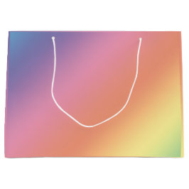 Grande Bolsa de regalo de arcoíris pastel