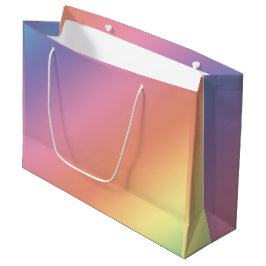 Grande Bolsa de regalo de arcoíris pastel