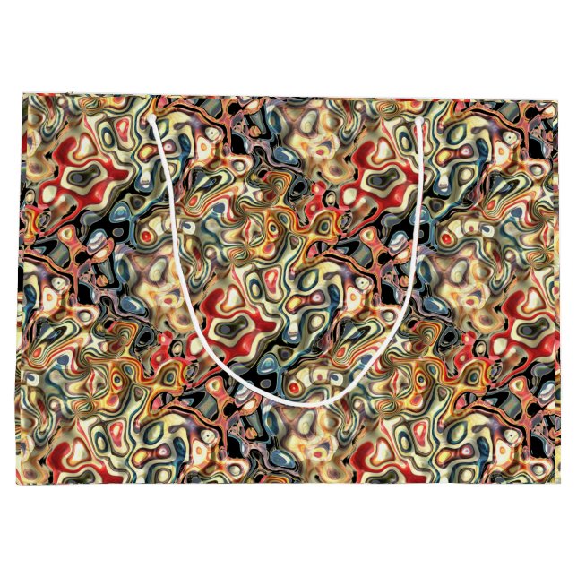 Grande Bolsa de regalo de arte abstracto (Reverso)