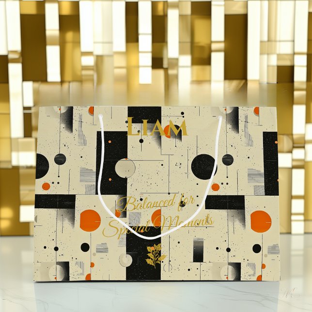 Grande Bolsa de Regalo de Arte Geométrico Equilibrado de  (Subido por el creador)