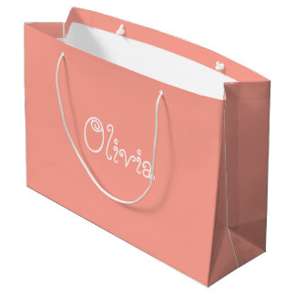 Grande Bolsa de regalo de Baby Shower color rosa