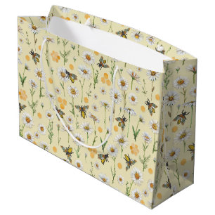 Grande Bolsa de regalo de Baby Shower de Honey Bee Patr