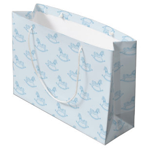 Grande Bolsa de regalo de Baby Shower del patrón de cabal
