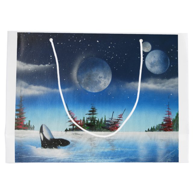 Grande Bolsa de regalo de ballena (Reverso)