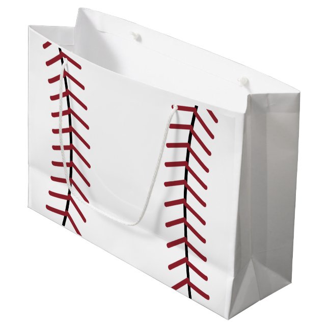 Grande Bolsa de regalo de béisbol (Angulo Anverso)