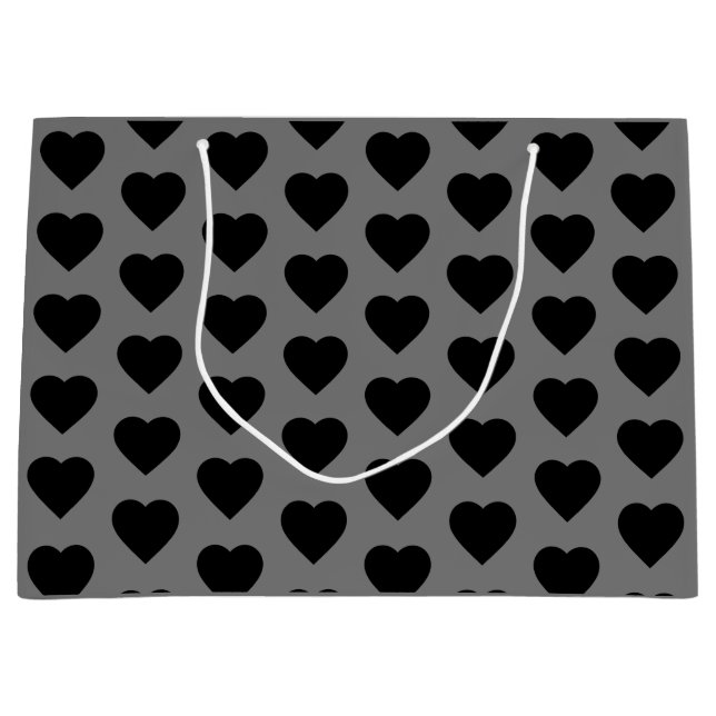 Grande Bolsa de regalo de Black Hearts (Anverso)