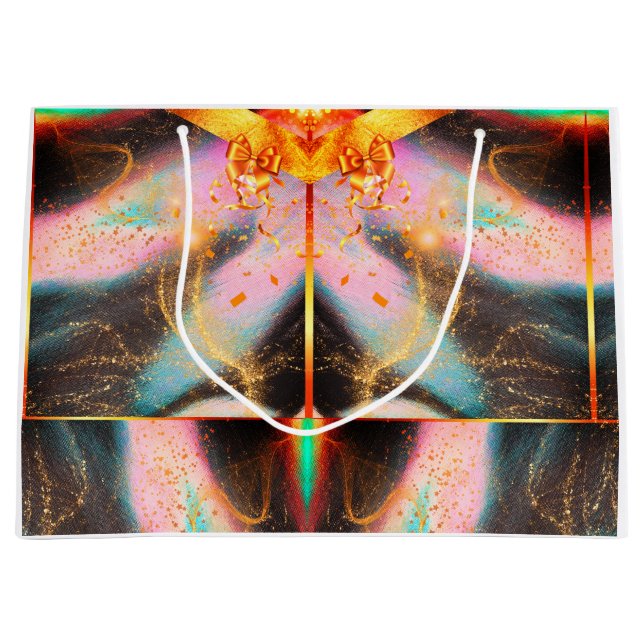 Grande Bolsa de regalo de Bow vibrante (Anverso)