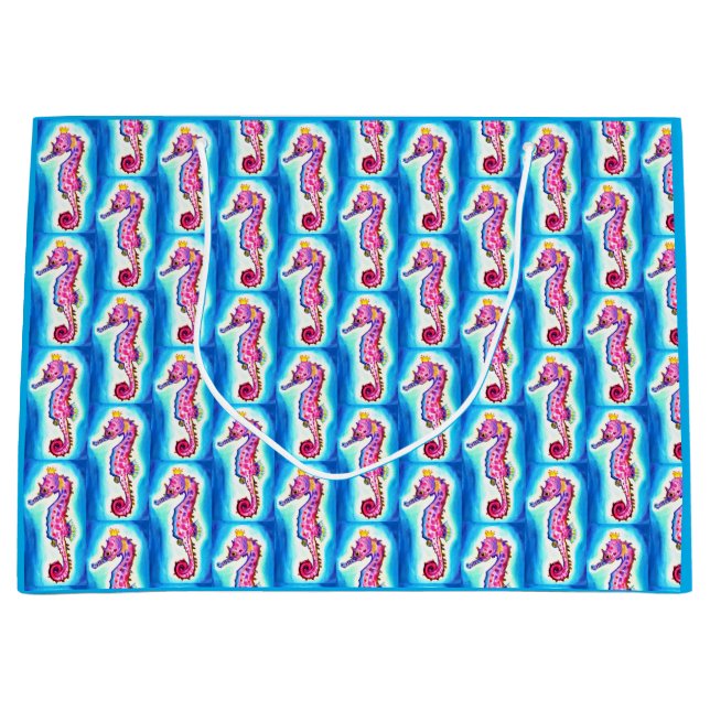 Grande Bolsa de regalo de caballete de mar (Anverso)