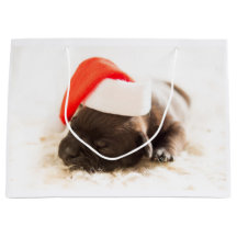 Bolsa de regalo de cachorro labrador de NAVIDAD