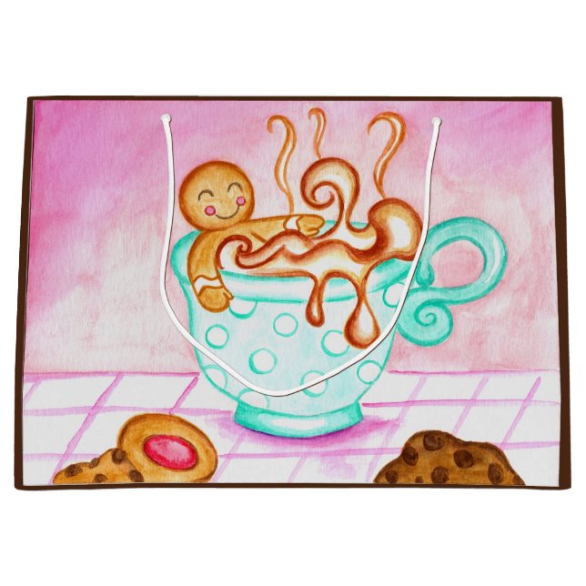 Grande Bolsa de regalo de café de jengibre (Anverso)