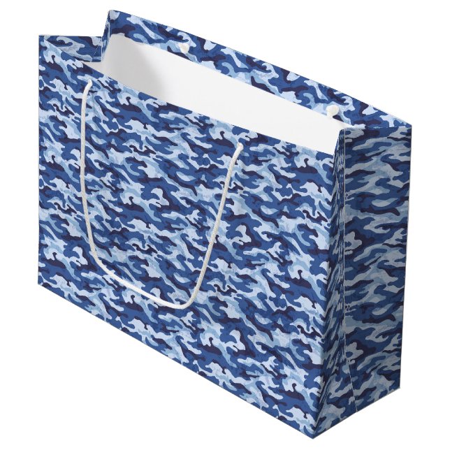 Grande Bolsa de regalo de camo militar (Angulo Anverso)