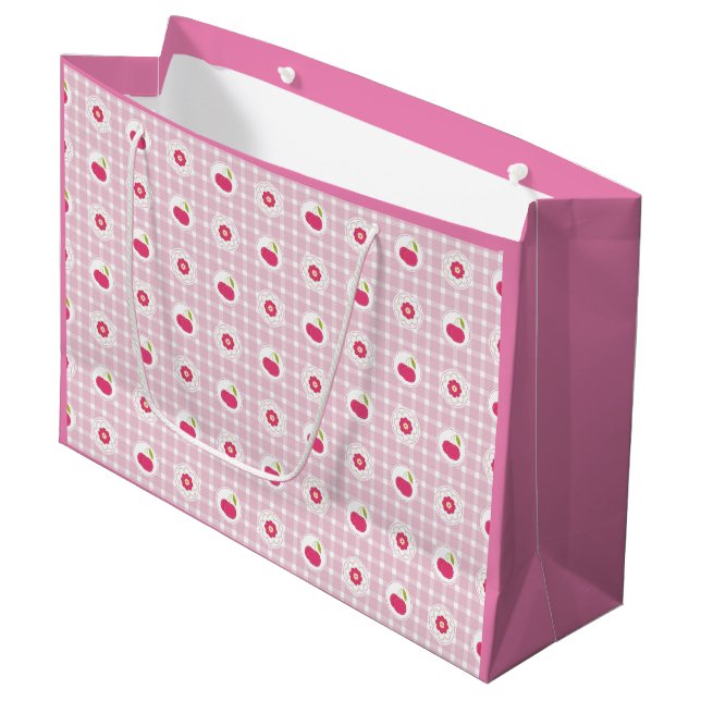 Grande Bolsa de regalo de cerezo picnic (Angulo Anverso)