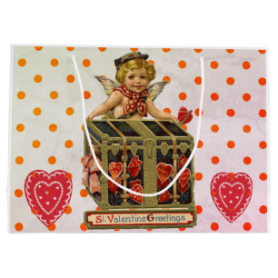 Grande Bolsa de regalo de Cherubs y HEART