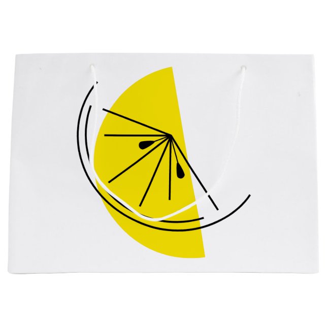 Grande Bolsa de regalo de Citrus Lemon de gran tamaño (Anverso)