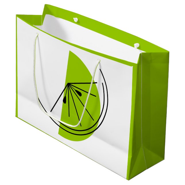 Grande Bolsa de regalo de Citrus Lime (Angulo Anverso)