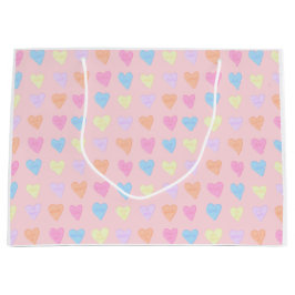 Grande Bolsa de regalo de corazones de conversación