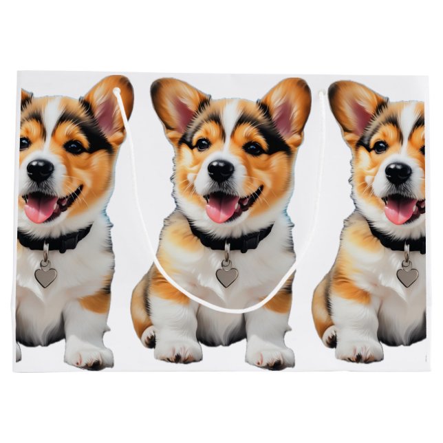 Grande Bolsa de regalo de Corgi (Reverso)