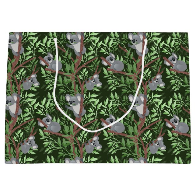 Grande Bolsa de regalo de Cute Koala Bears (Anverso)