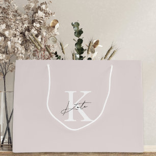Grande Bolsa de regalo de dama de honor con monograma ros