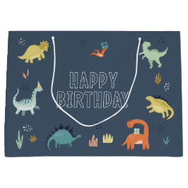 Grande Bolsa de regalo de dinosaurio