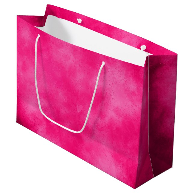 Grande Bolsa de regalo de efecto de nube magenta (Angulo Anverso)