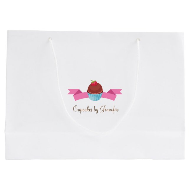 Grande Bolsa de regalo de empresa de pastelitos CUTE (Reverso)