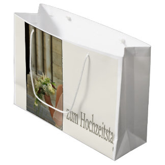 Grande Bolsa de regalo de felicitaciones a los Bodas alem