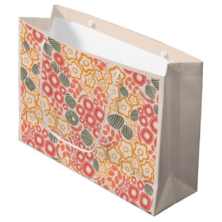 Grande Bolsa de regalo de flores a distancia coloridas