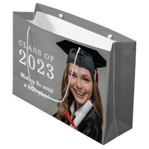 Grande Bolsa de regalo de foto de graduación