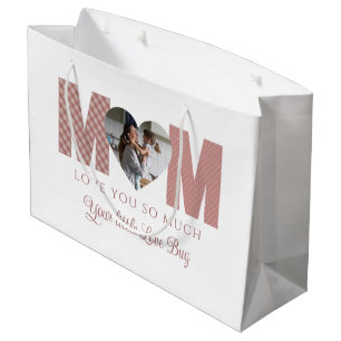 Grande Bolsa de regalo de fotografía de mamá
