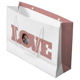 Grande Bolsa de regalo de fotos de amor
