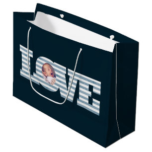 Grande Bolsa de regalo de fotos de amor