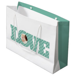 Grande Bolsa de regalo de fotos de amor