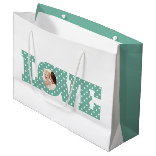 Grande Bolsa de regalo de fotos de amor