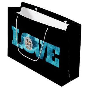 Grande Bolsa de regalo de fotos de amor