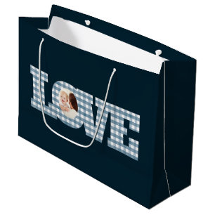 Grande Bolsa de regalo de fotos de amor