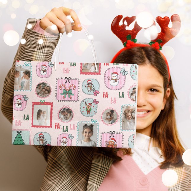Grande Bolsa de regalo de fotos para Navidades personaliz (Subido por el creador)