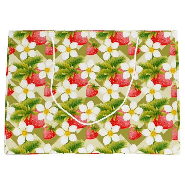 Grande Bolsa de regalo de fresa (Anverso)