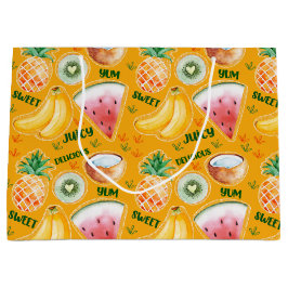Grande Bolsa De Regalo De Frutas Tropicales