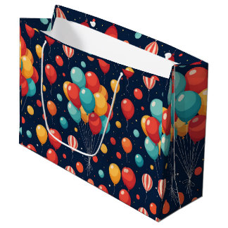 Grande Bolsa de regalo de globo de cumpleaños