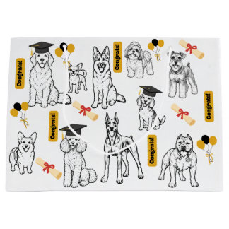 Grande Bolsa de regalo de graduación | Bolsa de perros Co