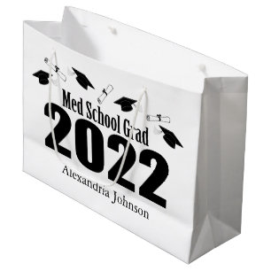 Grande Bolsa de Regalo de Graduación (Negro) de Med Schoo