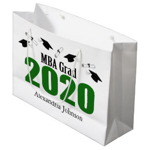 Grande Bolsa de regalo de graduación para el grado MBA 2