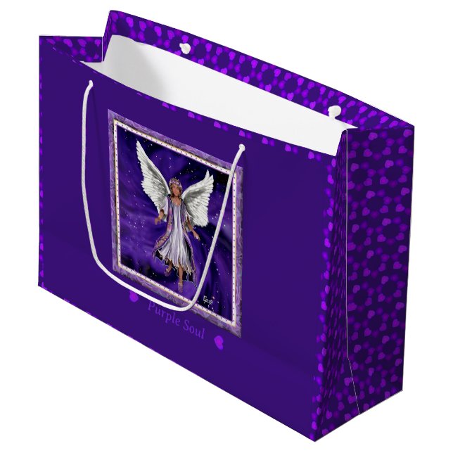 Grande Bolsa de regalo de gran tamaño Purple Soul (Angulo Anverso)