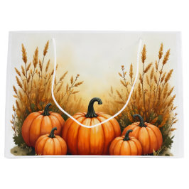 Grande Bolsa de regalo de hermosa parcela de calabazas