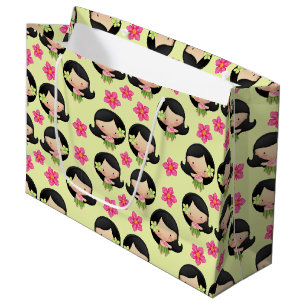 Grande Bolsa de regalo de Hula Chica de Hawái