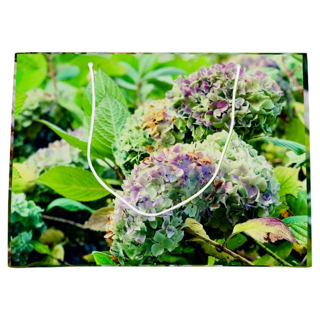 Grande Bolsa de regalo de Hydrangeas (Anverso)