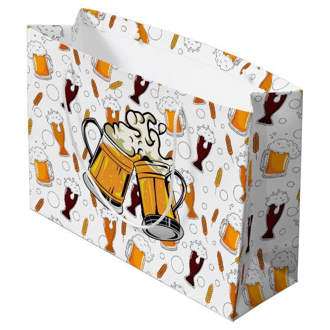 Grande Bolsa de regalo de jarras de cerveza (Angulo reverso)